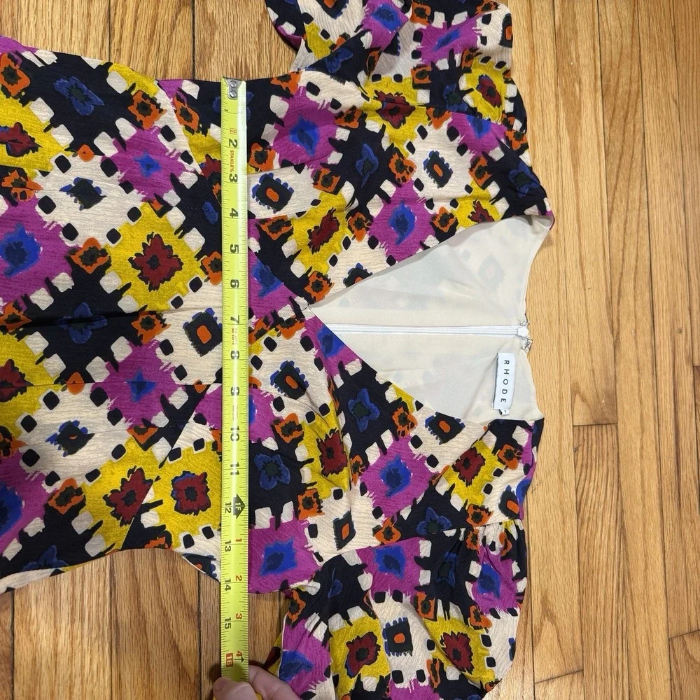 Rhode Ester V-Neck Midi Maxi Dress‎ in Aquarelle Size 2